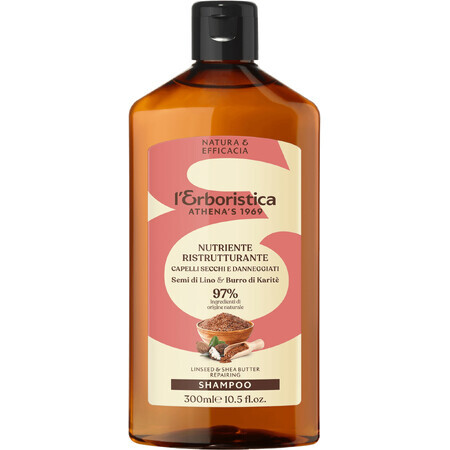 Erboristica reparierendes Shampoo mit Leinöl 300 ml