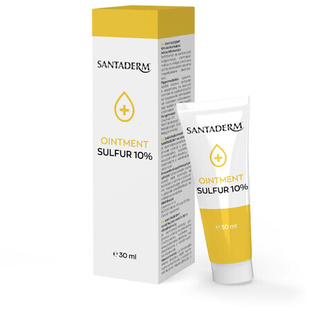 Santaderm Sulfur 10% Pomada emoliente de azufre 30 ml