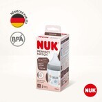 Nuk Perfect Match Flasche mit Temperaturkontrolle, grau 150 ml