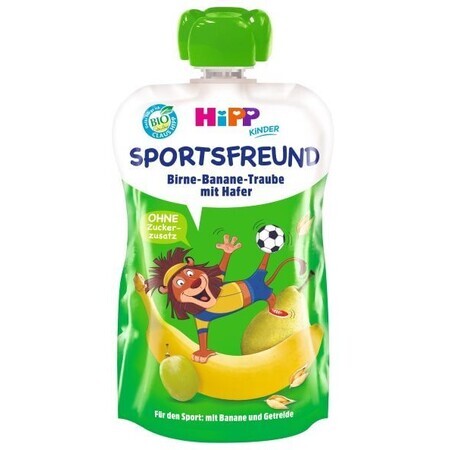 HiPP Sport Bio Fruit en granen snack capsules met peer, banaan, witte druiven en haver 120 g