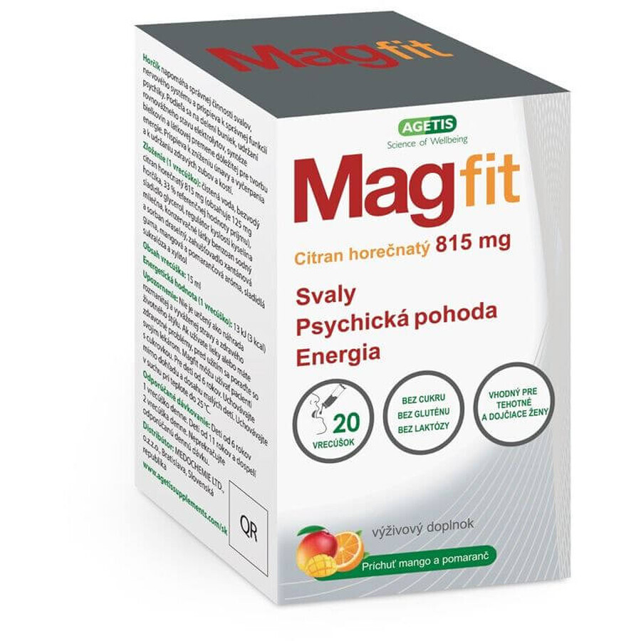 Magfit gel al mango e all'arancia 20 bustine