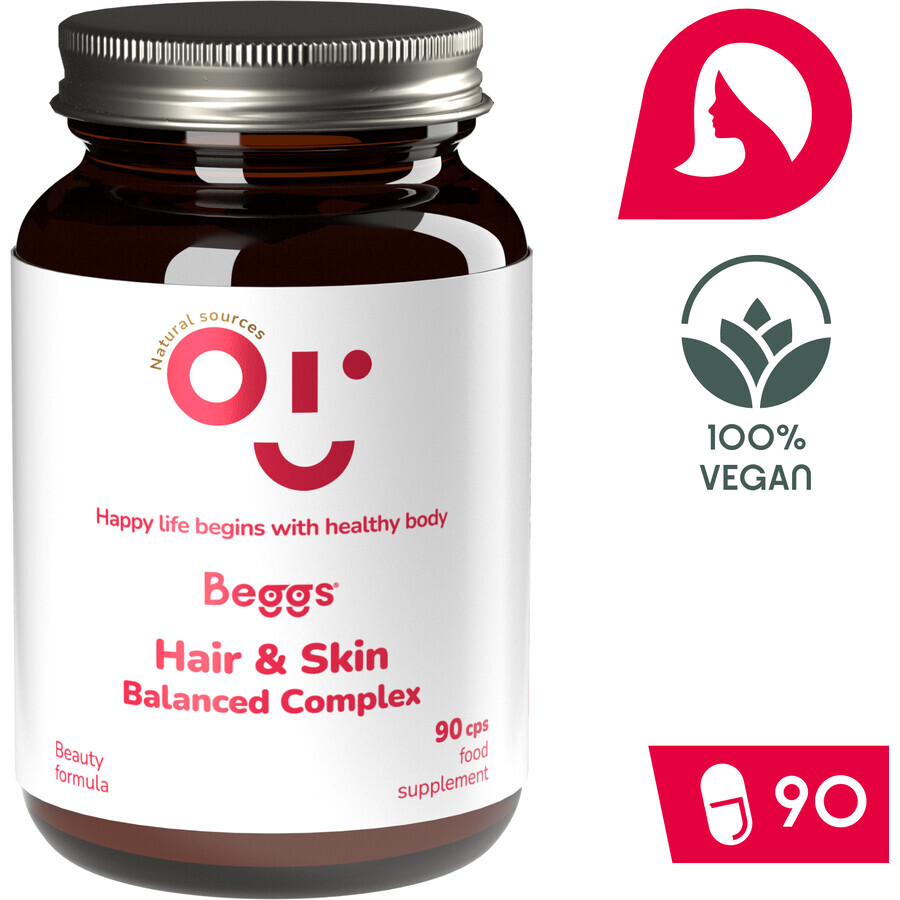 Beggs Balanced Haar & Huid Complex 90 capsules