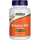 NOW Foods NOW Betaine HCL 648 mg Pepsine 150 mg 120 capsules