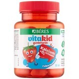 Béres VitaKid Ca D Gummi-Vitamintabletten, Erdbeere 30 Stück