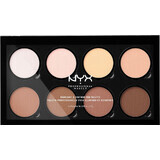 NYX Professional Makeup Highlight & Contour Pro Palette, Paleta de contorno 21,6 g