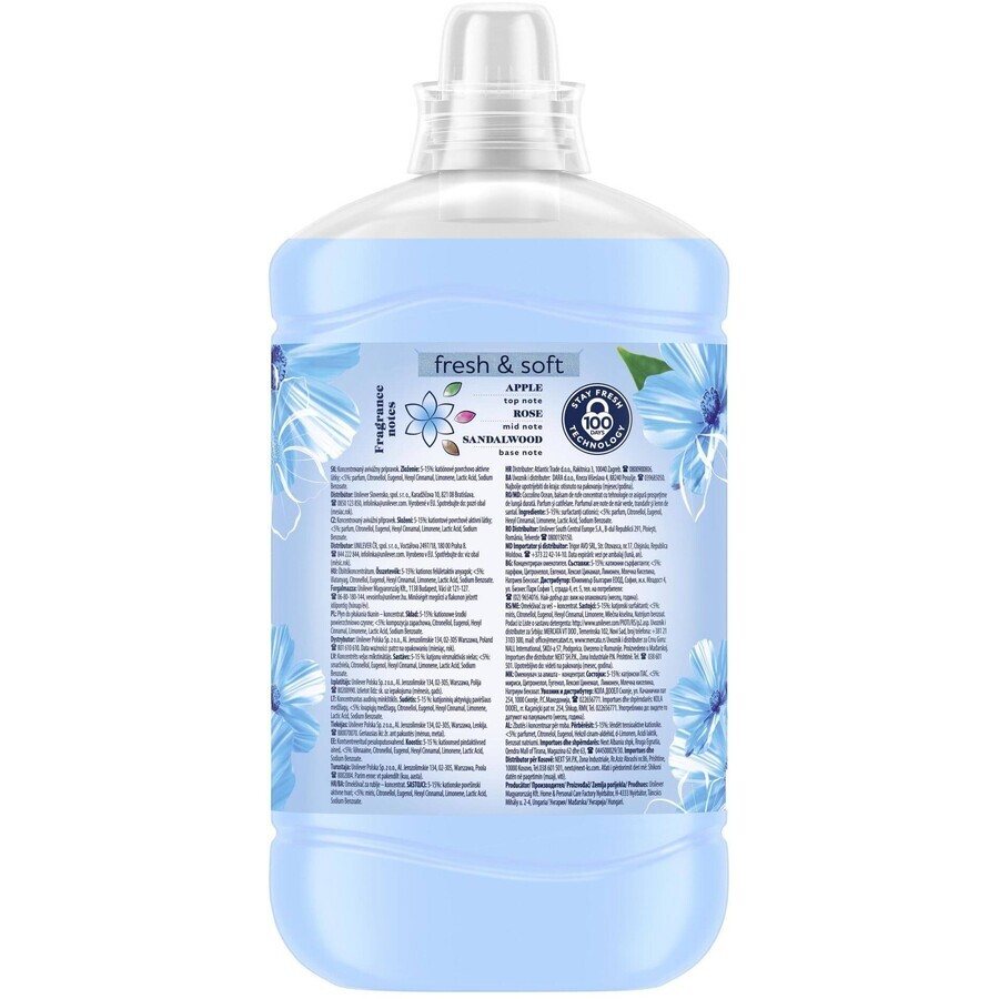 Coccolino Blue splash Wäschepflegemittel 1,7 l