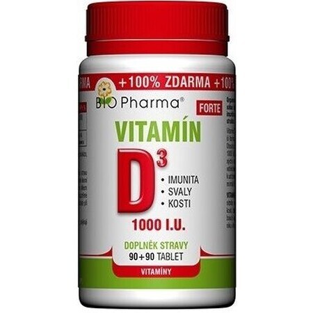 Bio Pharma Vitamin D3 FORTE 180 tablets