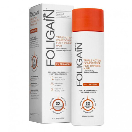 Foligain Triple Action Conditioner gegen Haarausfall mit 2% Trioxidil für Männer 236 ml