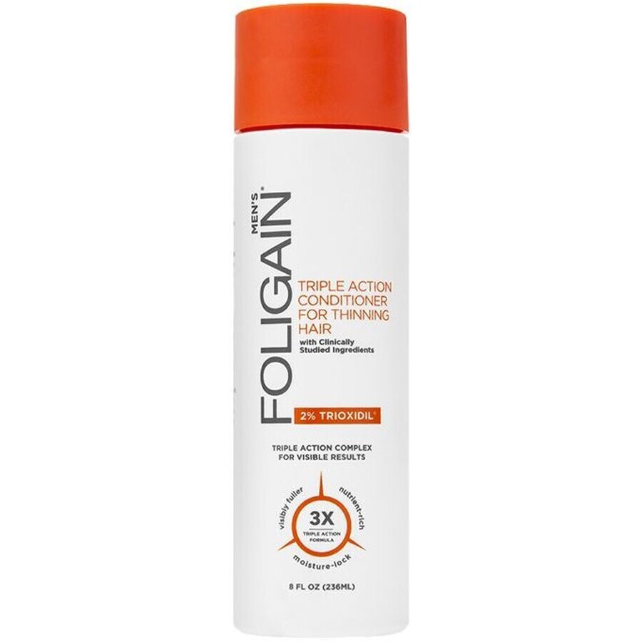 Foligain Triple Action Conditioner gegen Haarausfall mit 2% Trioxidil für Männer 236 ml