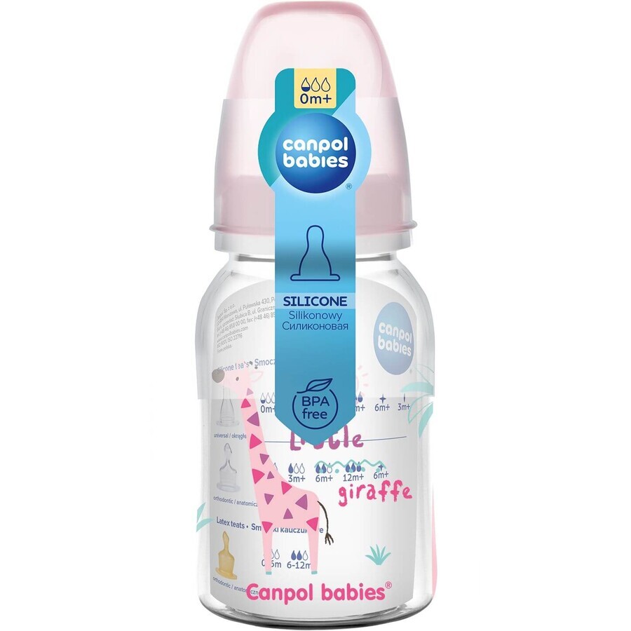 Canpol Babyfles met smalle hals Afrika 120 ml