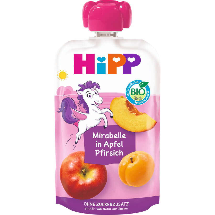 HiPP HiPPis ORGANIC HiPPis Appel, perzik en mirabelle capsule 100 g