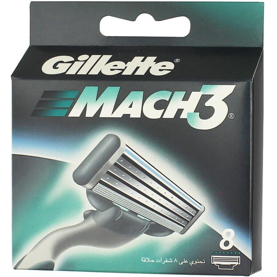 Vervangende scheermesjes Gillette Mach 3 8 stuks 8 g