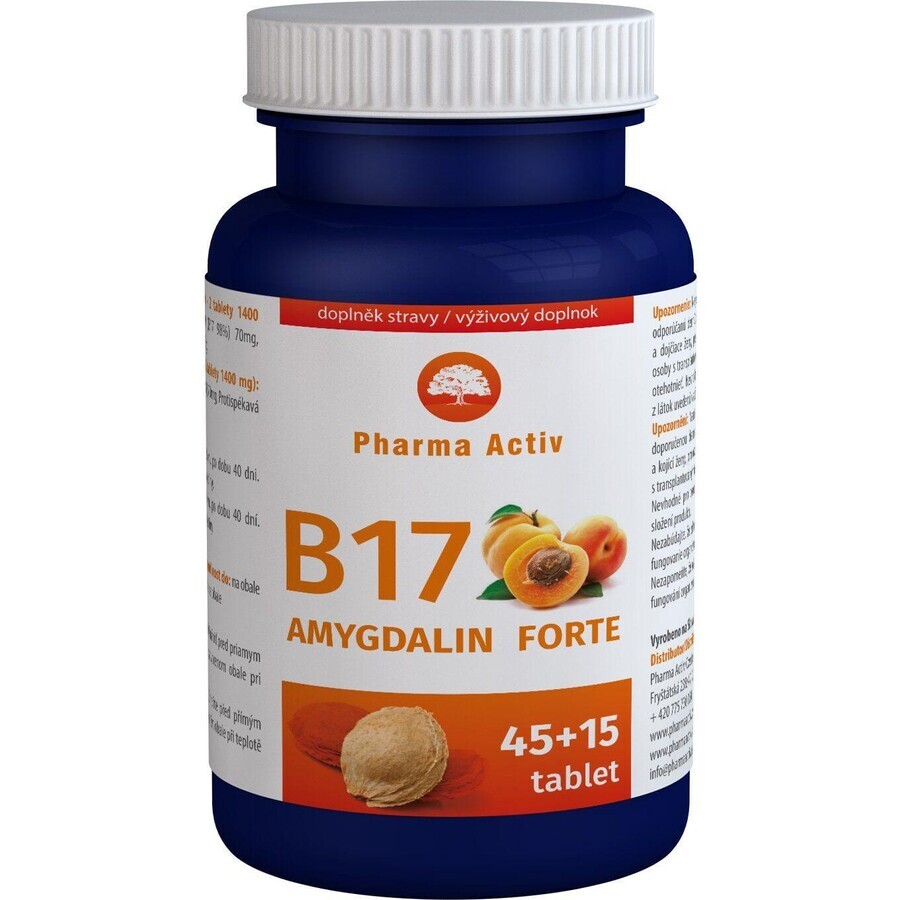 Pharma Activ Amygdalin Forte B17 60 tabletten