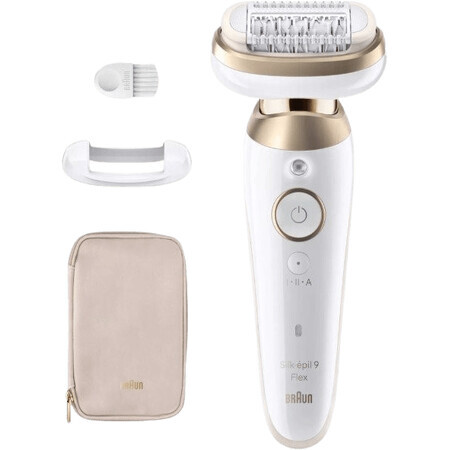 Braun Silk-épil 9 Flex, Epilator 9-011 3D, alb/galben