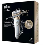 Braun Silk-épil 9 Flex, Epilator 9-011 3D, alb/galben