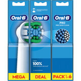 Oral-B Pro Precision Clean vervangingskoppen 6 stuks