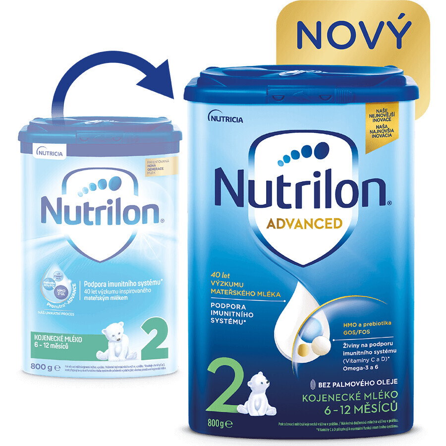 Nutrilon 2 Advanced lait de suite en poudre pour nourrissons 6 x 800 g