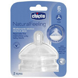 Chicco Speen natuurlijk gevoel 6m+ silicone. voor pap 2 stuks