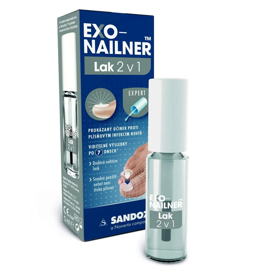 Exo-Nailner Nagellack 2-in-1, 5 ml, Sandoz