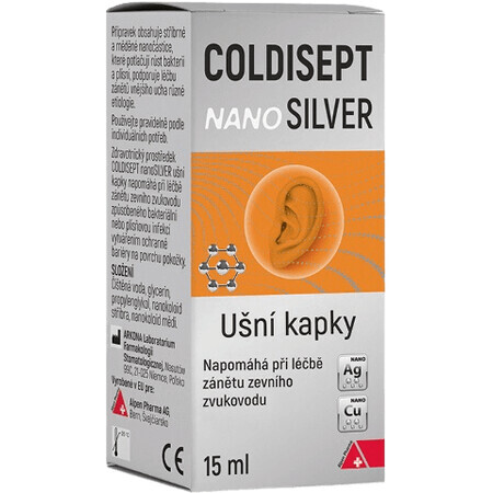 Coldisept NanoSilver oordruppels 15 ml