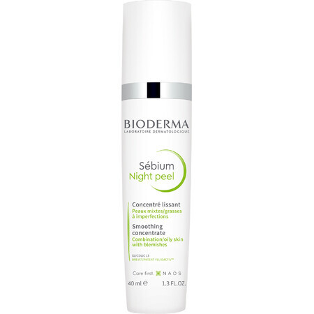 Bioderma Sébium Night Peeling Peeling chimico delicato 40 ml