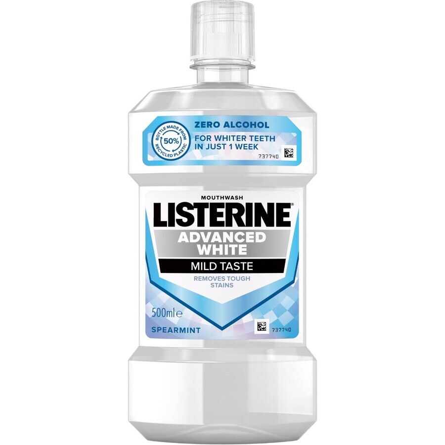 Rince-bouche Listerine Advanced White au goût délicat 500 ml