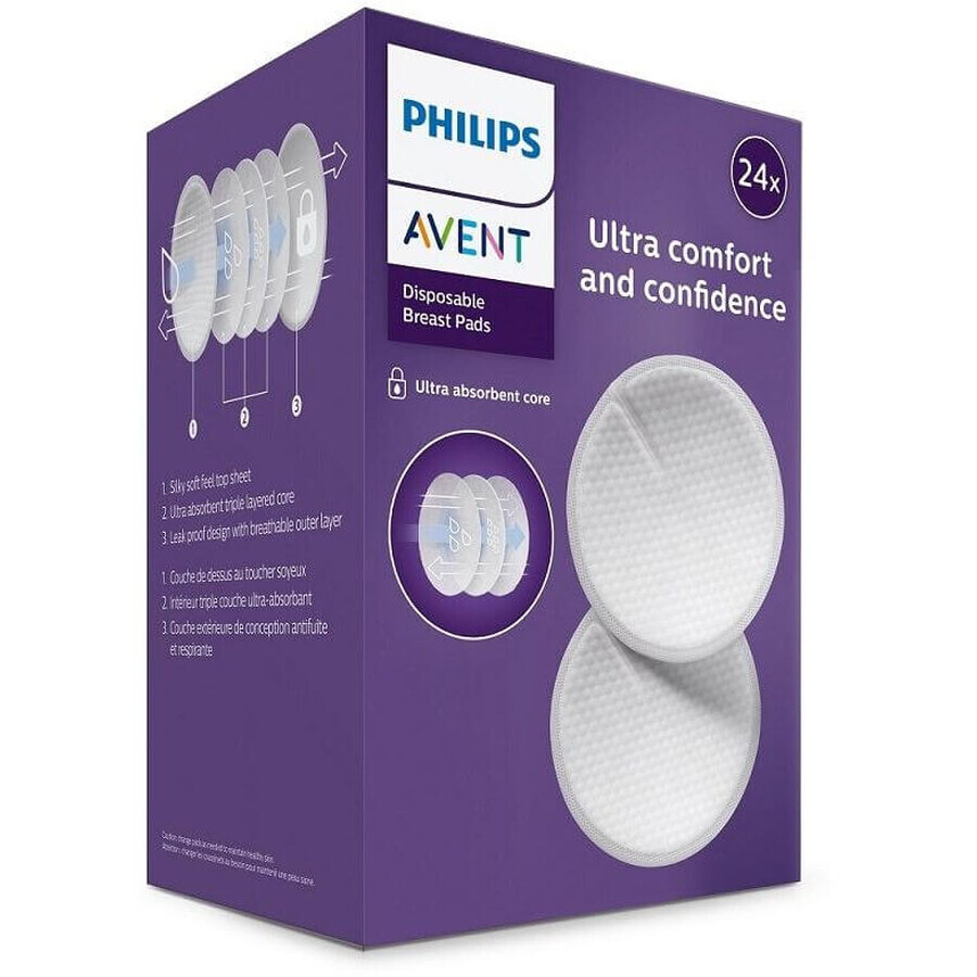 Philips Avent Einweg-BH-Einlagen, 1 x 24 Stück