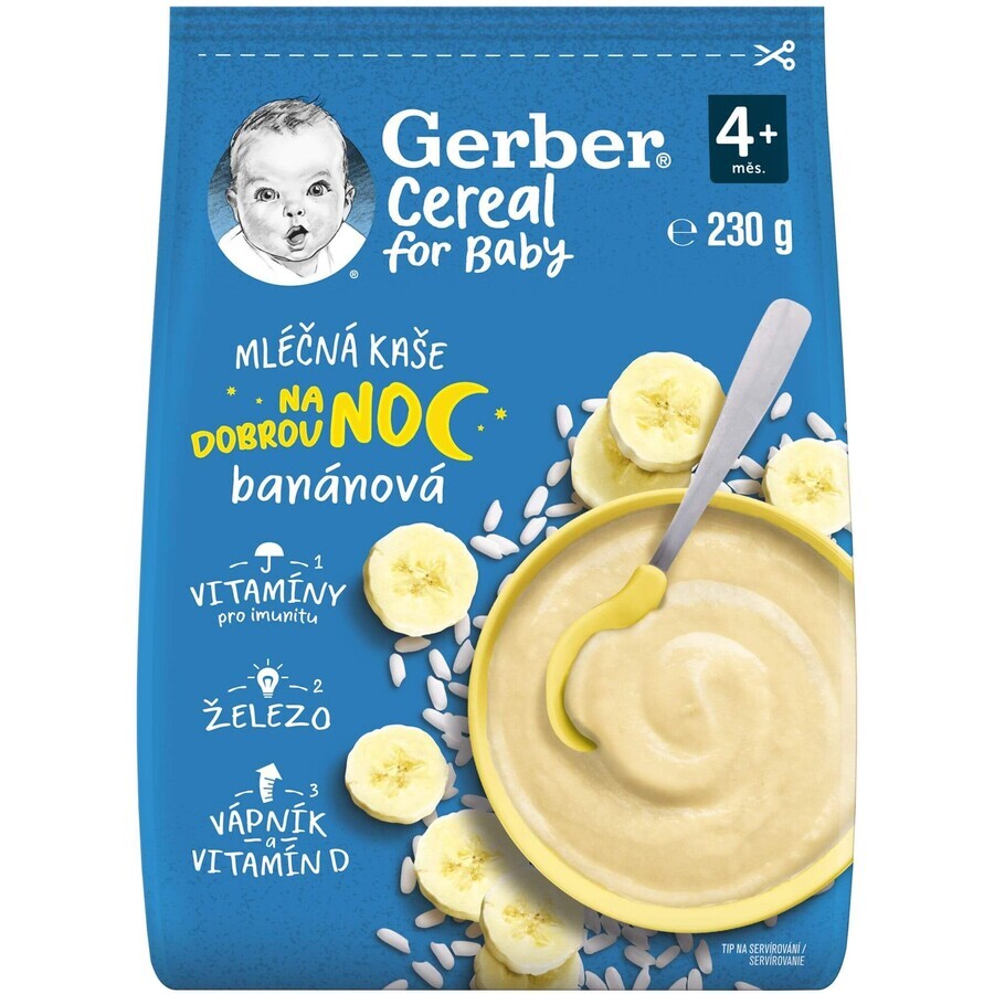 Gerber Milchmüsli Hafermüsli Haferbrei Banane Gute Nacht 9 x 230 g