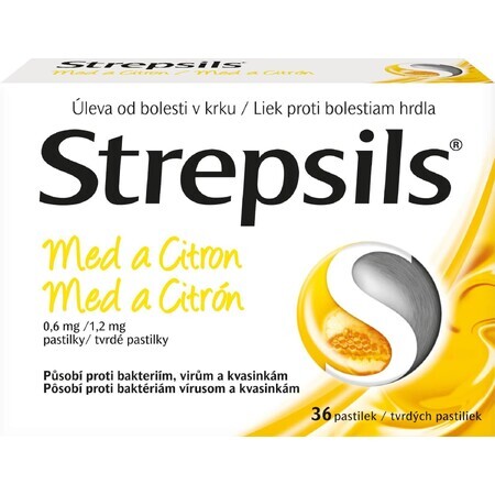 Strepsils Honing en Citroen zuigtabletten 36 zuigtabletten