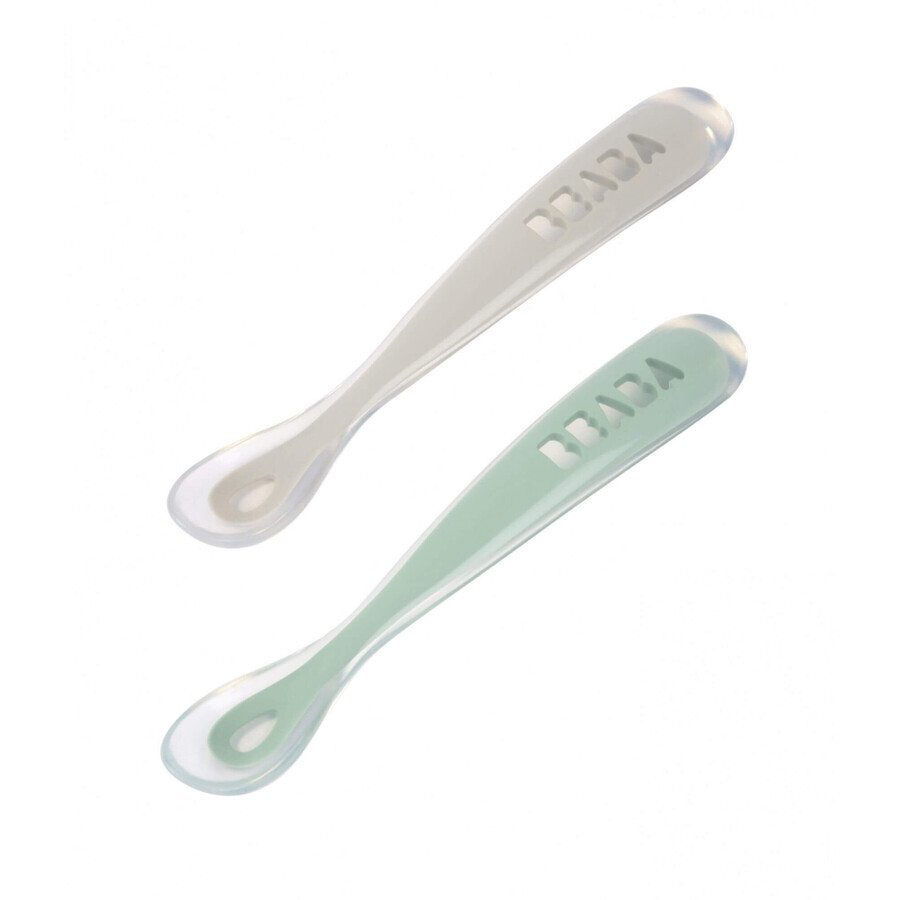 Beaba Prima silicone spoon with box Grey 2 pcs