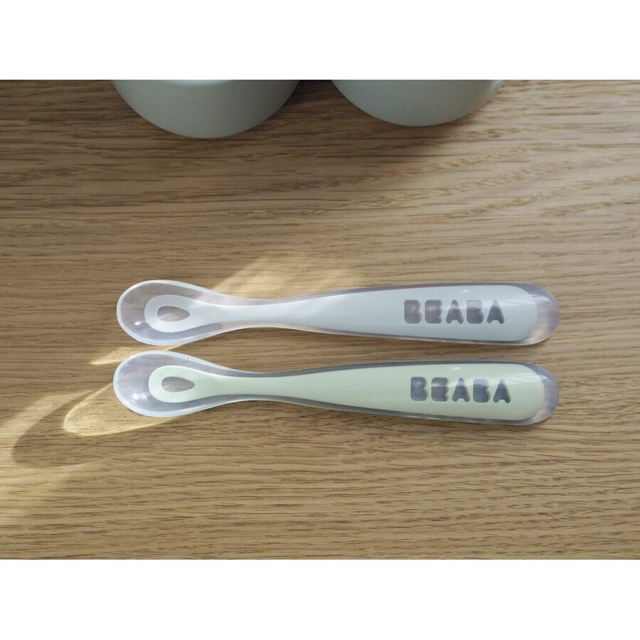 Beaba Prima silicone spoon with box Grey 2 pcs