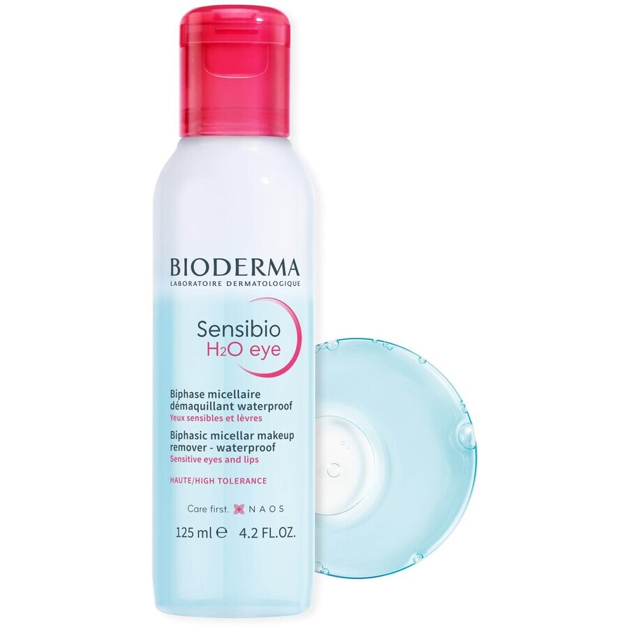 Bioderma Sensibio H2O nettoyant micellaire pour les yeux et les lèvres 125 ml