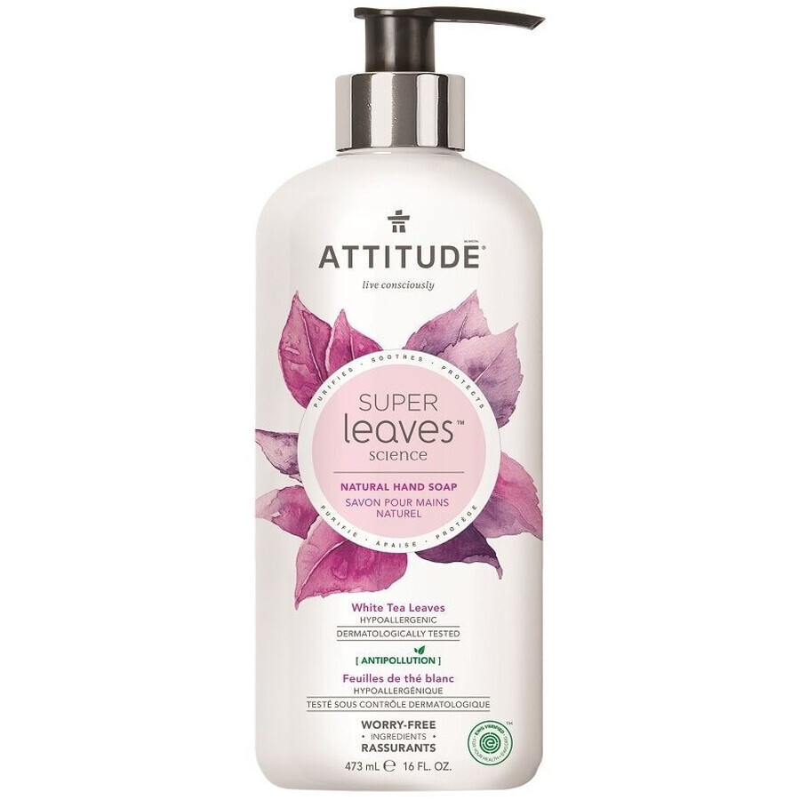 Attitude Super Leaves Detoxifying Hand Soap, Tea Leaves 473 ml