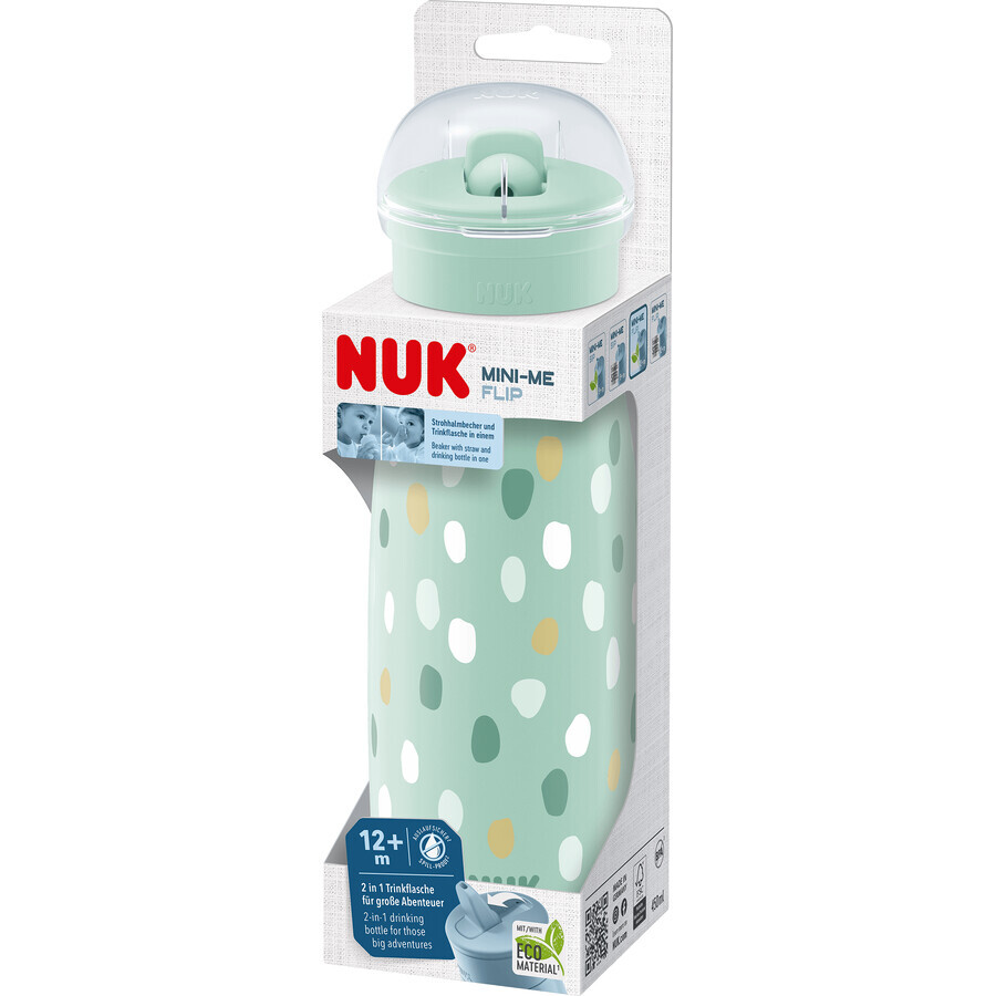 Nuk Mini-Me PP Flip Fles groen 450 ml