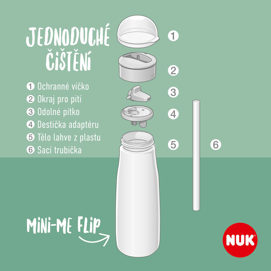 Nuk Mini-Me PP Flip Fles groen 450 ml