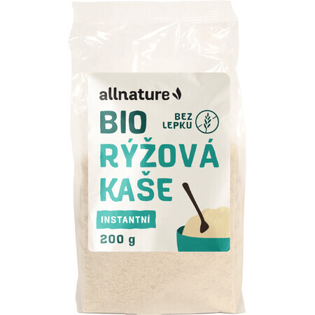 Allnature Glutenvrije Biologische instant rijstepap 200 g