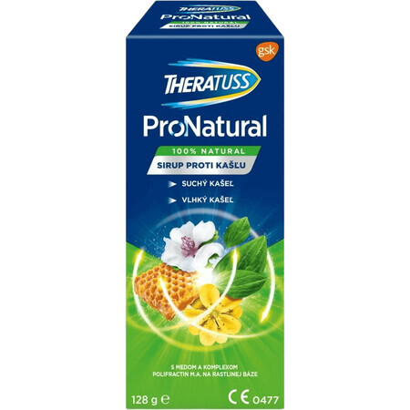 TheraTuss ProNatural sirop naturel pour toux sèche et grasse 128 g