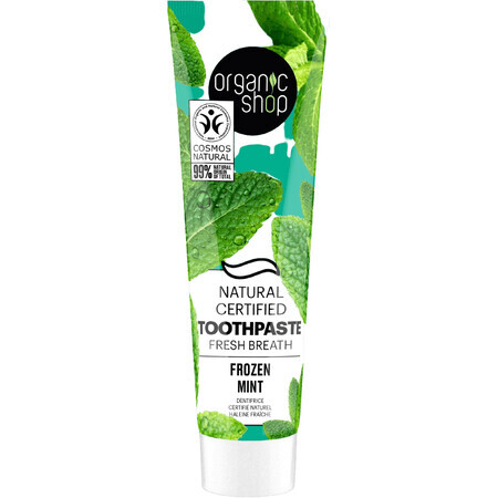 Organic Shop Dentifrice haleine fraîche menthe poivrée congelée 100 g