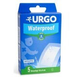 Urgo Parche impermeable antiséptico, impermeable, transparente, 10 x 6 cm 5 uds.