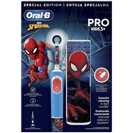 Periuță de dinți electrică Oral-B Pro Kids Spiderman