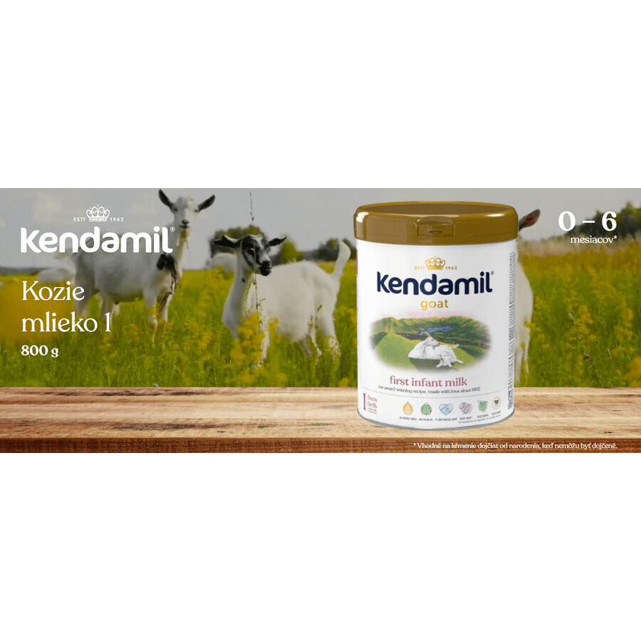 Kendamil Lait de chèvre pour nourrissons 1 DHA+, 800 g