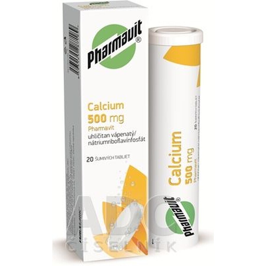 Pharmavit Calcio 500 mg 20 comprimidos efervescentes