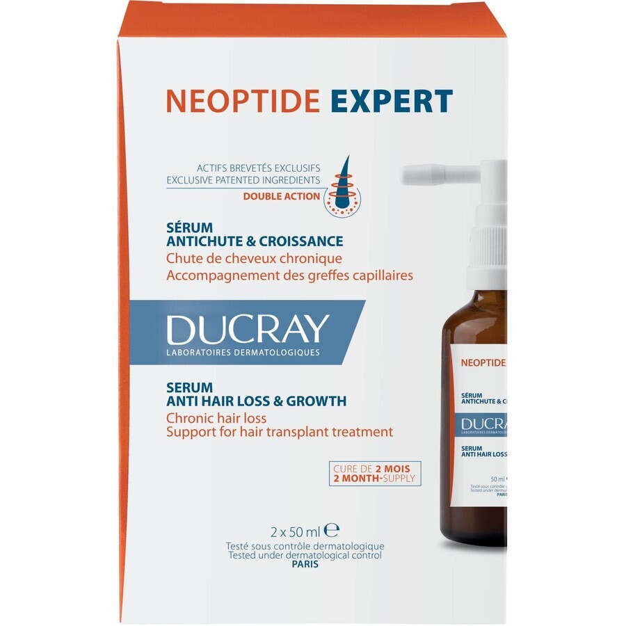 Ducray Neoptide Expert Serum împotriva căderii și creșterii părului 2 x 50 ml