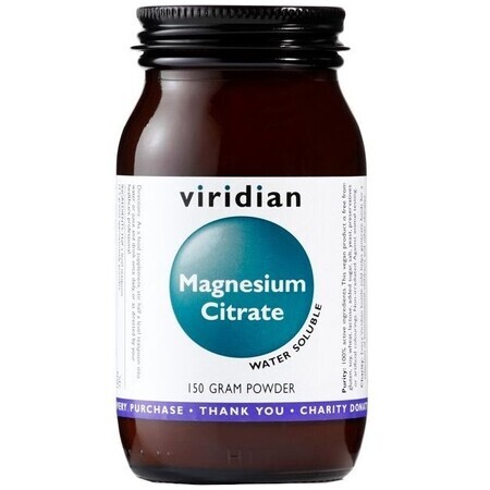 Viridian Citrate de magnésium en poudre 150 g