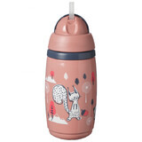 Tommee Tippee Superstar, 12m+, tazza sportiva antigoccia, rosa 266 ml