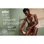 Braun Silk-épil 9, Epilator 9-000, alb/roz