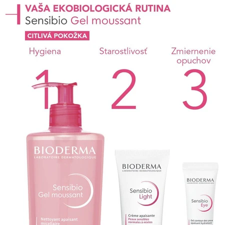 Bioderma Sensibio Milde en verzachtende schuimende reinigingsgel voor de gevoelige huid 500 ml