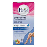 Easy-Gel waxing strips, 40 pieces, Veet