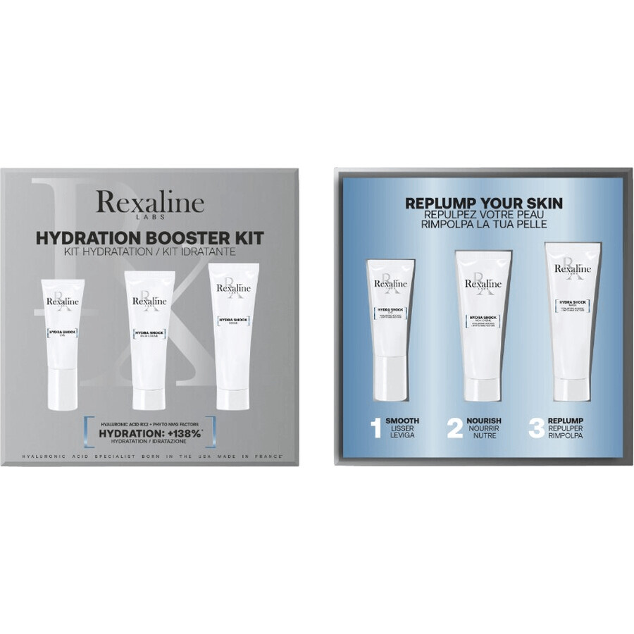 Rexaline Hydra Shock Skin Moisture Replenishing Travel Set 3 pcs