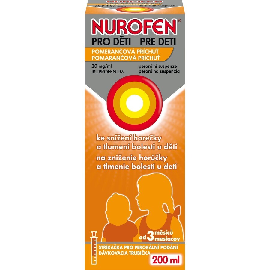 Nurofen for children orange flavored 200 ml